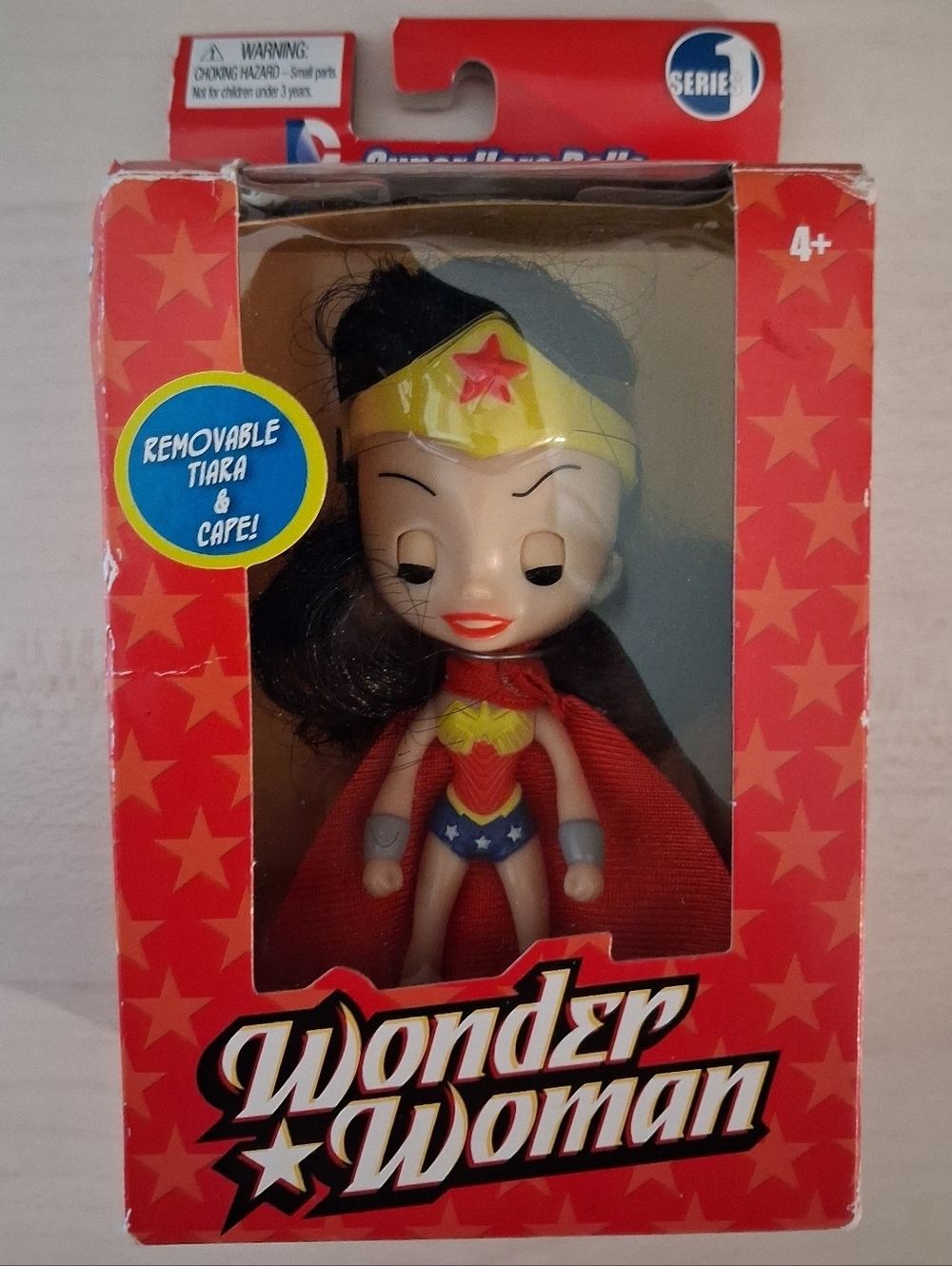 DC Comics Super Hero Dolls Series 1 Wonder Woman Figure Tiara & Cape